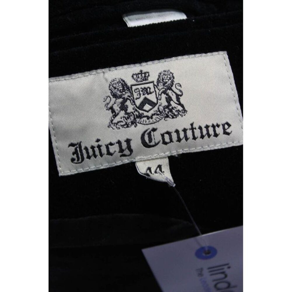 Juicy Couture Mens Black Cotton Blazer Button Long Sleeve Size 44 - Picture 7 of 8
